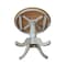 International Concepts Round 30 in Rd Top Pedestal Table, Dining Height, Hickory/Stone, 30 W, 30 L, 29.1 in H, Wood K41-30RT - alternate 2